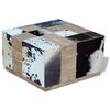 vidaXL Mesa de centro cuero vacuno sint&eacute;tico 60x60x36 cm