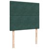 vidaXL Cama box spring con colch&oacute;n terciopelo verde oscuro 120x200 cm