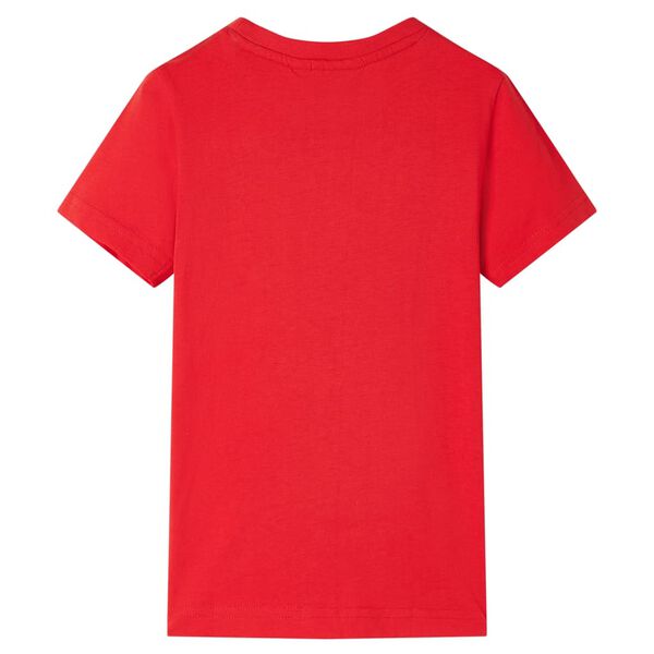 Camiseta infantil rojo 104