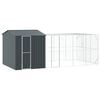 vidaXL Jaula para Aves Antracita 635 x 304 x 247 cm Acero Galvanizado