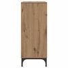 vidaXL Vitrina Roble artisan 79.5 x 33 x 82 cm Madera contrachapada