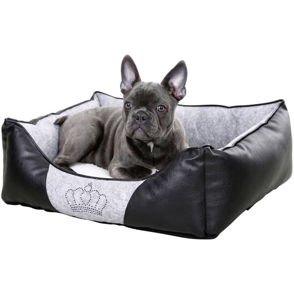 Kerbl Cama para perros Chiara 55x45 cm gris y negro 80361