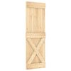 vidaXL Puerta corredera con herrajes madera maciza de pino 70x210 cm