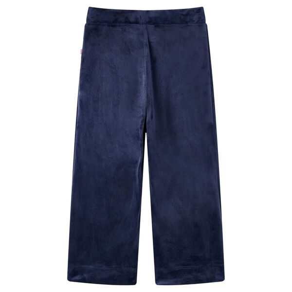 Pantalón infantil terciopelo azul oscuro 140
