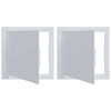 vidaXL Paneles de Acceso 2 uds. 20 x 20 cm Pl&aacute;stico ABS