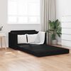 vidaXL Sof&aacute; cama 110cm Negro tela