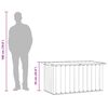 vidaXL Caja de almacenaje para jard&iacute;n gris antracita 129x67x65 cm