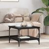 vidaXL Mesa de Caf&eacute; Roble Negro 55 x 55 x 40 cm Madera contrachapada