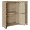 vidaXL Armario de almacenamiento Beige 100 x 36 x 102 cm Rat&aacute;n
