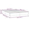 vidaXL Estructura de cama sin colch&oacute;n terciopelo azul oscuro 140x200cm