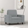 vidaXL Sill&oacute;n de tela gris claro 60 cm
