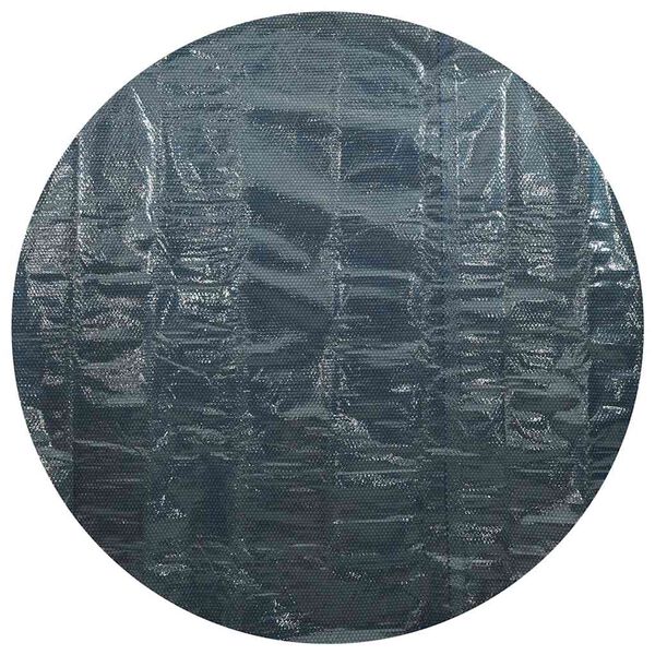 vidaXL Cubierta solar de piscina de PE flotante negro y azul 210 cm