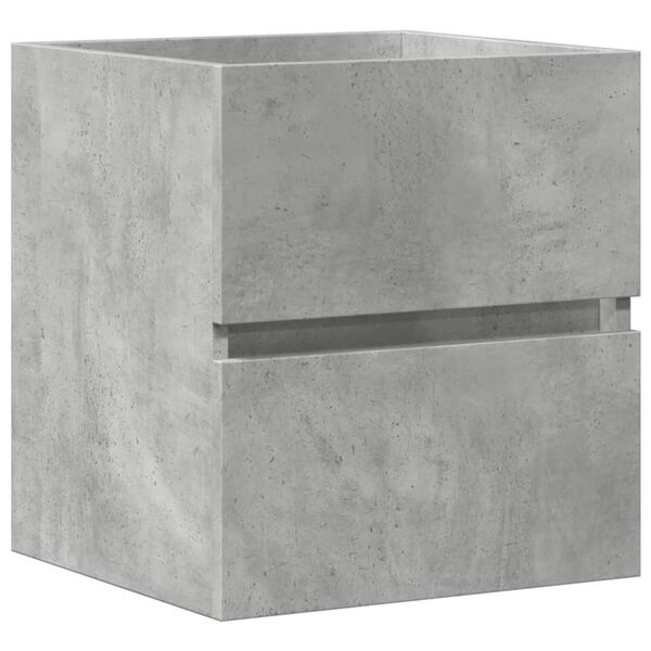 vidaXL Armario de lavabo madera ingenier&iacute;a gris hormig&oacute;n 41x38,5x45 cm