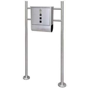 vidaXL Buz&oacute;n con soporte de acero inoxidable