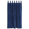 vidaXL Cortinas opacas 2 pcs Azul Oscuro 140 x 175 cm Terciopelo