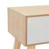 vidaXL Mesita de noche con caj&oacute;n madera pino maciza 44x30x58,5 cm