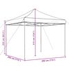vidaXL Tienda de fiesta plegable Pop-Up naranja 292x292x315 cm