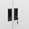 vidaXL Armario de oficina de acero gris claro 90x40x180 cm