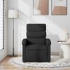 vidaXL Sill&oacute;n reclinable de masaje de tela negro