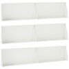 vidaXL Muro de Contenci&oacute;n 6 uds. 100 x 12 x 40 cm Acero Blanco
