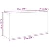 vidaXL Mueble de pared de ba&ntilde;o madera ingenier&iacute;a negro 80x25x40 cm