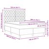 vidaXL Cama Box Spring LED con colch&oacute;n Rosa 140 x 200 cm tela