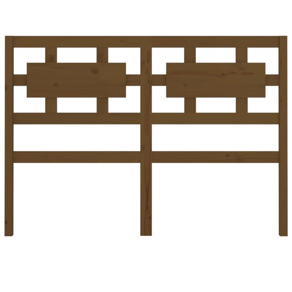 vidaXL Cabecero de cama madera maciza pino marr&oacute;n miel 205,5x4x100 cm