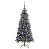 vidaXL &Aacute;rbol de Navidad artificial Verde 120 cm PVC, Pl&aacute;stico y Acero