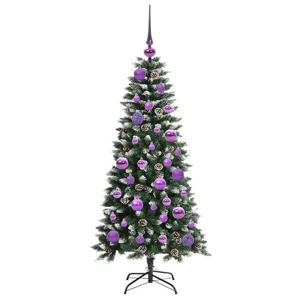 vidaXL &Aacute;rbol de Navidad artificial Verde 120 cm PVC, Pl&aacute;stico y Acero