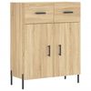 vidaXL Aparador alto madera contrachapada color roble 69,5x34x180 cm