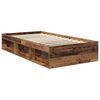 vidaXL Estructura de cama con cabecera Madera vieja 100 x 200 cm