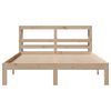 vidaXL Estructura de cama con cabecero madera maciza pino 120x200 cm