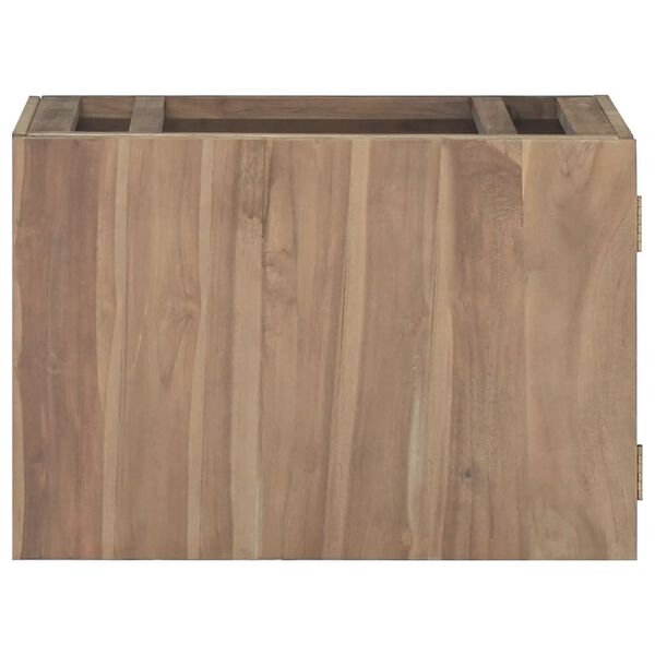 vidaXL Armario de ba&ntilde;o de pared madera maciza de teca 60x39x40 cm