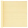 vidaXL Toldo para balc&oacute;n HDPE beige 90x600 cm