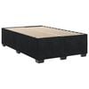 vidaXL Cama box spring con colch&oacute;n terciopelo negro 120x190 cm