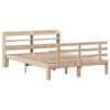 vidaXL Estructura de cama con cabecero madera maciza pino 140x200 cm