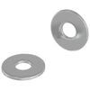 vidaXL Arandelas 2 uds. Plateado 12 x 12 x 1,2 cm Hierro