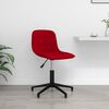 vidaXL Silla de comedor giratoria de terciopelo vino tinto