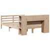 vidaXL Cama con estanter&iacute;a sin colch&oacute;n madera maciza de pino 135x190cm