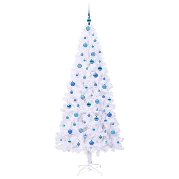 vidaXL Árbol de Navidad artificial con 300 LED 210 cm PVC y Acero