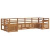 vidaXL Conjunto de sof&aacute;s de exterior 7 uds. Natural