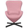 vidaXL Sillón huevo Rosa 63 x 73 x 90 cm Terciopelo