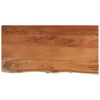 vidaXL Tablero rectangular madera de acacia borde vivo 80x40x3,8 cm