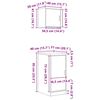vidaXL Armarios 2 uds para garaje madera ingeniería gris sonoma
