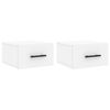 vidaXL Mesitas de noche de pared 2 uds blanco 35x35x20 cm