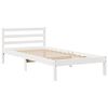 vidaXL Estructura de cama sin colch&oacute;n madera maciza blanca 90x190 cm