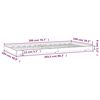vidaXL Estructura cama sin colchón madera maciza pino blanca 100x200cm