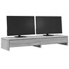 vidaXL Soporte de monitor con cajones madera gris Sonoma 100x27x15 cm