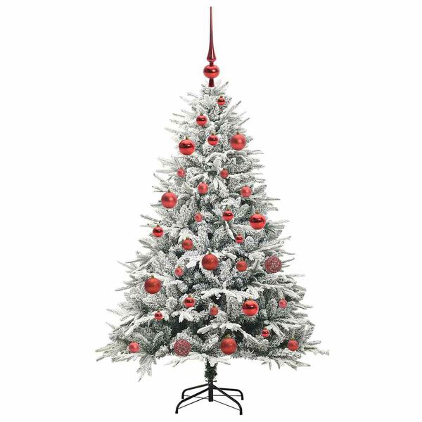 vidaXL &Aacute;rbol de Navidad Artificial Pre-iluminado con Juego de Bolas