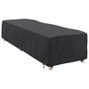 vidaXL Funda para Loungers Liso Negro 74 x 210 x 40 cm tela
